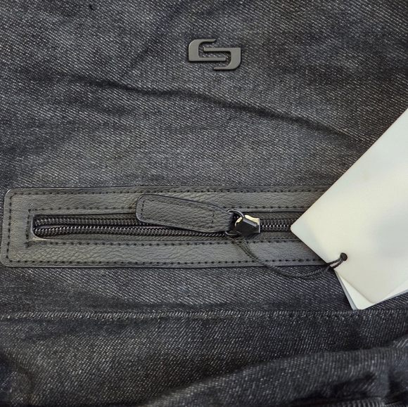 Solo Brand Black Denim Backpack New With Tags - Picture 2 of 7